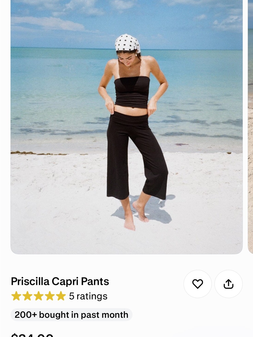 Capri Pants — Black